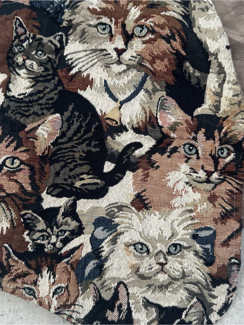 Vintage Embroidered Cat Vest - Picture 2 of 7